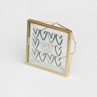 Gold Square Photo Frame By Caroline Gardner